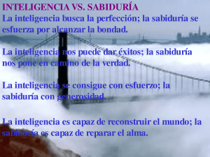 inteligencia vs sabiduria